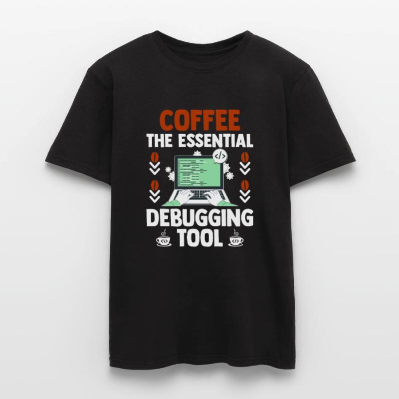 Kaffee-Codierung Programmierer Programmierer Entwickler Nerd Coff Männer T-Shirt