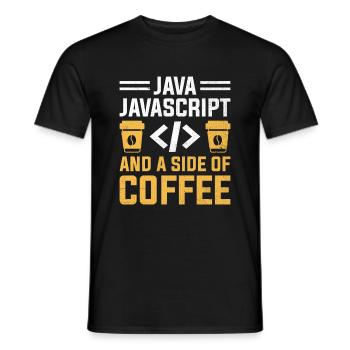 Café Codage Programmeur Codeur Développeur Nerd Coff - T-shirt homme - noir - Devant - AI Model Male 178 light (178cm)