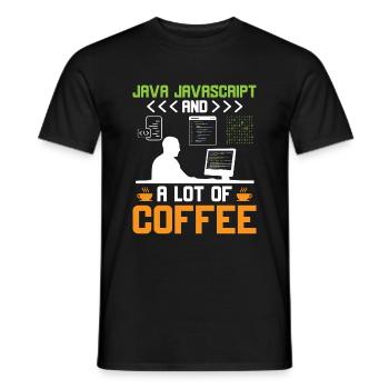 Kaffee-Codierung Programmierer Programmierer Entwickler Nerd Coff - Männer T-Shirt - Schwarz - Vorne - AI Model Male 178 light (178cm)