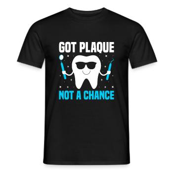 Habe Plaque keine Chance Zahnarzt Zahnmedizin Dental D - Männer T-Shirt - Schwarz - Vorne - AI Model Male 178 light (178cm)