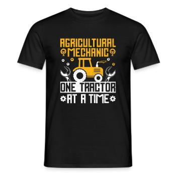 Mécanicien agricole Drôle de tracteur Mécanique Ferme - T-shirt homme - noir - Devant - AI Model Male 178 light (178cm)