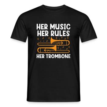 Posaunist Posaunist Marching Band Posaune - Männer T-Shirt - Schwarz - Vorne - AI Model Male 178 light (178cm)
