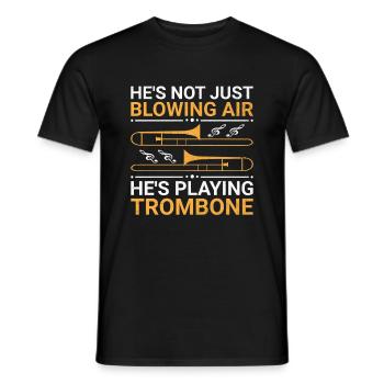 Posaunist Posaunist Marching Band Posaune - Männer T-Shirt - Schwarz - Vorne - AI Model Male 178 light (178cm)