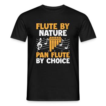 Pan Flute Player Pan Flutist Marching Band Music I - Men's T-Shirt - black - Front - AI Model Male 178 light (178cm)