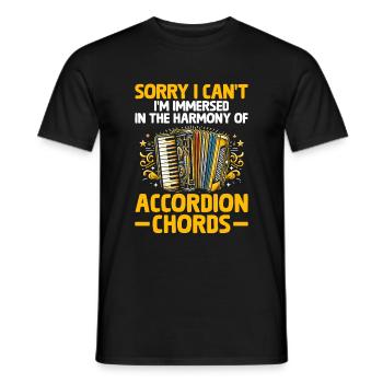 Tut mir leid, dass ich nicht in die Harmonie von Accor eingetaucht bin - Männer T-Shirt - Schwarz - Vorne - AI Model Male 178 light (178cm)