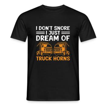 Camionneur Conduisant Papa Camionneur Père Chauffeur De Camion - T-shirt homme - noir - Devant - AI Model Male 178 light (178cm)