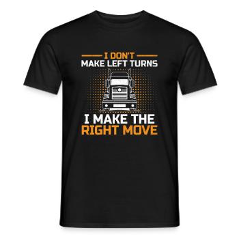 Camionneur Conduisant Papa Camionneur Père Chauffeur De Camion - T-shirt homme - noir - Devant - AI Model Male 178 light (178cm)