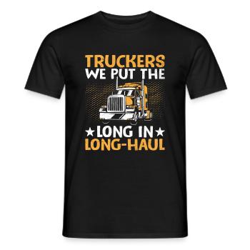 Trucker Fahren Papa Trucker Vater LKW-Fahrer - Männer T-Shirt - Schwarz - Vorne - AI Model Male 178 light (178cm)