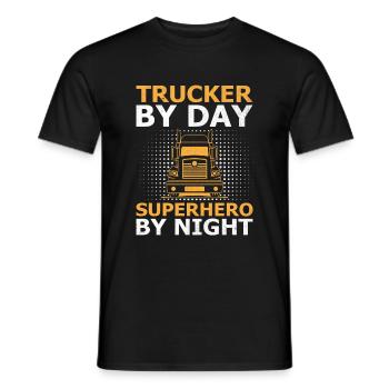 Trucker Fahren Papa Trucker Vater LKW-Fahrer - Männer T-Shirt - Schwarz - Vorne - AI Model Male 178 light (178cm)