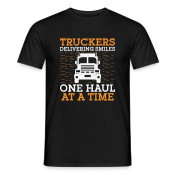 Trucker Fahren Papa Trucker Vater LKW-Fahrer - Männer T-Shirt - Schwarz - Vorne - AI Model Male 178 light (178cm)