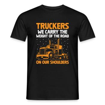 Trucker Fahren Papa Trucker Vater LKW-Fahrer - Männer T-Shirt - Schwarz - Vorne - AI Model Male 178 light (178cm)