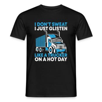 Camionneur Conduisant Papa Camionneur Père Chauffeur De Camion - T-shirt homme - noir - Devant - AI Model Male 178 light (178cm)