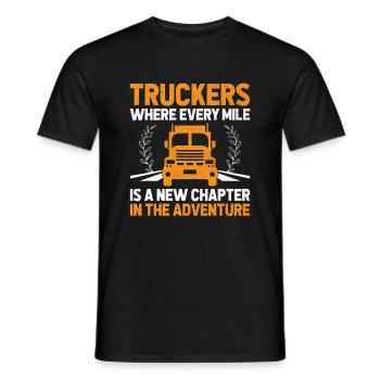 Trucker Fahren Papa Trucker Vater LKW-Fahrer - Männer T-Shirt - Schwarz - Vorne - AI Model Male 178 light (178cm)