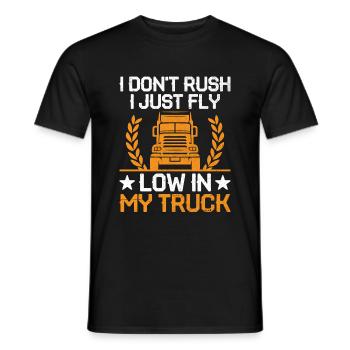 Camionneur Conduisant Papa Camionneur Père Chauffeur De Camion - T-shirt homme - noir - Devant - AI Model Male 178 light (178cm)