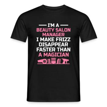 SPA Manager Job Wellness Funny SPA Management Sayi - Men's T-Shirt - black - Front - AI Model Male 178 light (178cm)