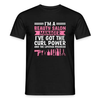 Gestionnaire de SPA Emploi Bien-être Drôle Gestion de SPA Sayi - T-shirt homme - noir - Devant - AI Model Male 178 light (178cm)