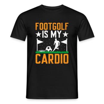 Footgolf Player Foot Golf Playing Footgolfers Foot - Men's T-Shirt - black - Front - AI Model Male 178 light (178cm)