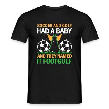 Footgolf Player Foot Golf Footgolfers Foot spielen - Männer T-Shirt - Schwarz - Vorne - AI Model Male 178 light (178cm)