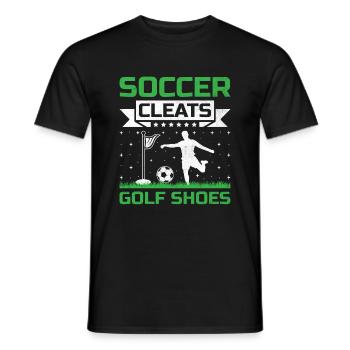 Footgolf Player Foot Golf Playing Footgolfers Foot - Men's T-Shirt - black - Front - AI Model Male 178 light (178cm)