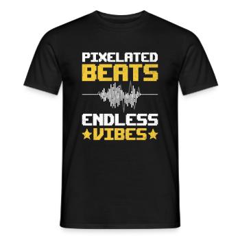 Chiptune Music Lover Groove zu den Bleeps und Bloo - Männer T-Shirt - Schwarz - Vorne - AI Model Male 178 light (178cm)