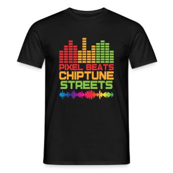 Chiptune Music Lover Groove zu den Bleeps und Bloo - Männer T-Shirt - Schwarz - Vorne - AI Model Male 178 light (178cm)