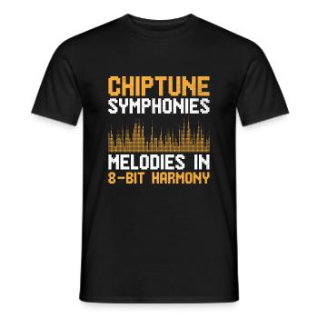 Chiptune Music Lover Groove zu den Bleeps und Bloo - Männer T-Shirt - Schwarz - Vorne - AI Model Male 178 light (178cm)