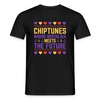 Chiptune Music Lover Groove zu den Bleeps und Bloo - Männer T-Shirt - Schwarz - Vorne - AI Model Male 178 light (178cm)