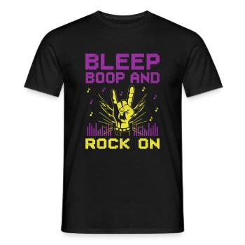 Chiptune Music Lover Groove zu den Bleeps und Bloo - Männer T-Shirt - Schwarz - Vorne - AI Model Male 178 light (178cm)