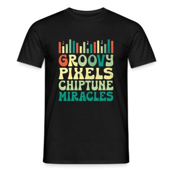 Chiptune Music Lover Groove zu den Bleeps und Bloo - Männer T-Shirt - Schwarz - Vorne - AI Model Male 178 light (178cm)
