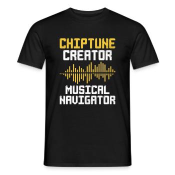 Chiptune Music Lover Groove zu den Bleeps und Bloo - Männer T-Shirt - Schwarz - Vorne - AI Model Male 178 light (178cm)