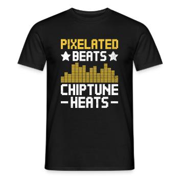 Chiptune Music Lover Groove zu den Bleeps und Bloo - Männer T-Shirt - Schwarz - Vorne - AI Model Male 178 light (178cm)