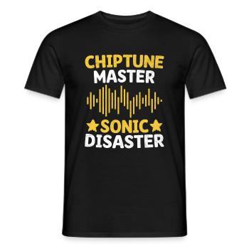 Chiptune Music Lover Groove zu den Bleeps und Bloo - Männer T-Shirt - Schwarz - Vorne - AI Model Male 178 light (178cm)