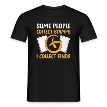 Geocaching Geocache Funny Geocacher Geocacher Sayi - Men's T-Shirt - black - Front - AI Model Male 178 light (178cm)