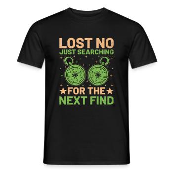 Geocaching Geocache Funny Geocacher Geocacher Sayi - Men's T-Shirt - black - Front - AI Model Male 178 light (178cm)