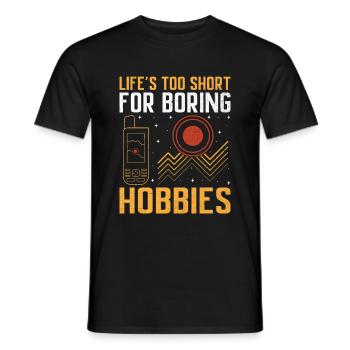 Geocaching Geocache Funny Geocacher Geocacher Sayi - Men's T-Shirt - black - Front - AI Model Male 178 light (178cm)