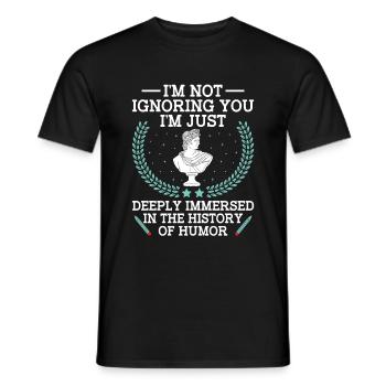 Geschichtslehrer Lustige Geschichtslehrer Sprüche - Männer T-Shirt - Schwarz - Vorne - AI Model Male 178 light (178cm)