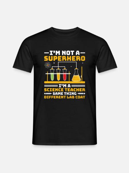 Nauczyciel przedmiotów ścisłych Nauczyciel szkoły Biologia Chemia P - Mænd T-shirt - sort