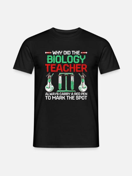 Nauczyciel przedmiotów ścisłych Nauczyciel szkoły Biologia Chemia P - Mænd T-shirt - sort