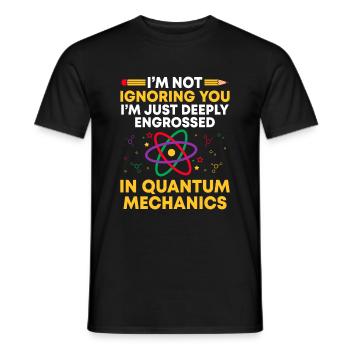 Professeur de sciences Professeur d’école Biologie Chimie P - T-shirt homme - noir - Devant - AI Model Male 178 light (178cm)