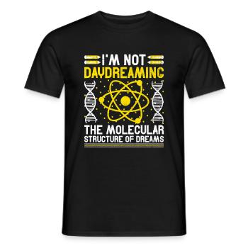 Professeur de sciences Professeur d’école Biologie Chimie P - T-shirt homme - noir - Devant - AI Model Male 178 light (178cm)