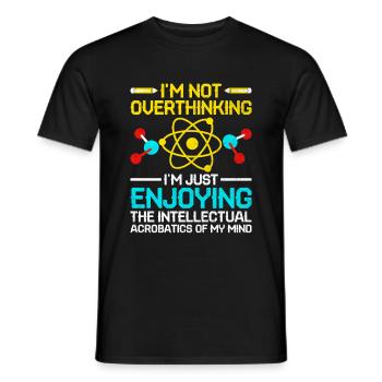 Professeur de sciences Professeur d’école Biologie Chimie P - T-shirt homme - noir - Devant - AI Model Male 178 light (178cm)