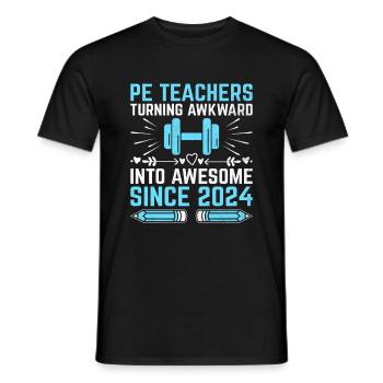 Sportlehrer Sportlehrer Schullehrer Schule Spor - Männer T-Shirt - Schwarz - Vorne - AI Model Male 178 light (178cm)