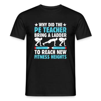 Physical Education Teacher PE Teachers School Spor - Men's T-Shirt - black - Front - AI Model Male 178 light (178cm)