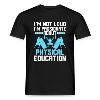 Physical Education Teacher PE Teachers School Spor - Men's T-Shirt - black - Front - AI Model Male 178 light (178cm)