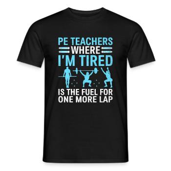 Physical Education Teacher PE Teachers School Spor - Men's T-Shirt - black - Front - AI Model Male 178 light (178cm)