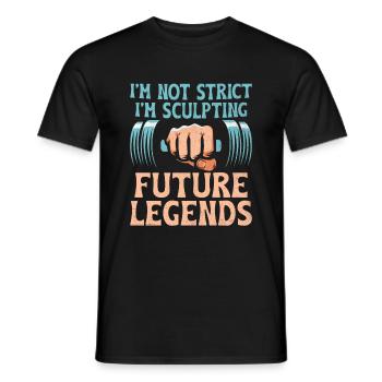 Physical Education Teacher PE Teachers School Spor - Men's T-Shirt - black - Front - AI Model Male 178 light (178cm)