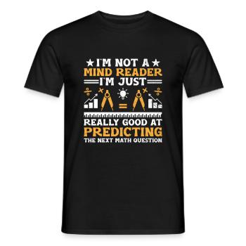 Mathelehrer Schullehrer Lustige Mathelehrer S - Männer T-Shirt - Schwarz - Vorne - AI Model Male 178 light (178cm)