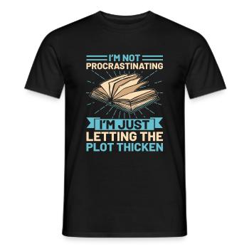 Literature Teacher School Teacher Funny Teachers S - Men's T-Shirt - black - Front - AI Model Male 178 light (178cm)