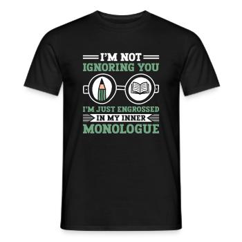 Literature Teacher School Teacher Funny Teachers S - Men's T-Shirt - black - Front - AI Model Male 178 light (178cm)