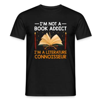 Literature Teacher School Teacher Funny Teachers S - Men's T-Shirt - black - Front - AI Model Male 178 light (178cm)